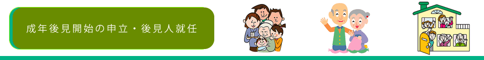 成年後見開始の申立・後見人就任イメージ